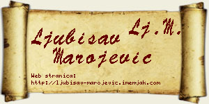 Ljubisav Marojević vizit kartica